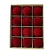 thumbnail image 4 of 12 adornos colgantes navideños de terciopelo de 6 cm. Rojo sólido, 4 of 9