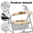 thumbnail image 5 of HELLHERO Blue Daisys Seat & Back Cover Easy to Clean Machine Washable Seat and Backrest Covers and Fits Rollators for Seniors Men Women, 5 of 7