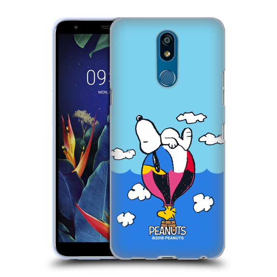 Head Case Designs Officially Licensed Peanuts Halfs And Laughs Snoopy & Woodstock Balloon Soft Gel Case Compatible with LG K40 / K12 Plus