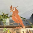 thumbnail image 7 of Weathered Iron Bird Statue Handmade Outdoor Decoration Vintage Ornaments, 7 of 7