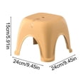 thumbnail image 3 of ZZkhGO Low Stepping Stool, Nonslip Base Enhanced Stability Plastic Stool, Multipurpose Bathroom Step Stool for Adults Living Room Shower, Yellow, 3 of 6