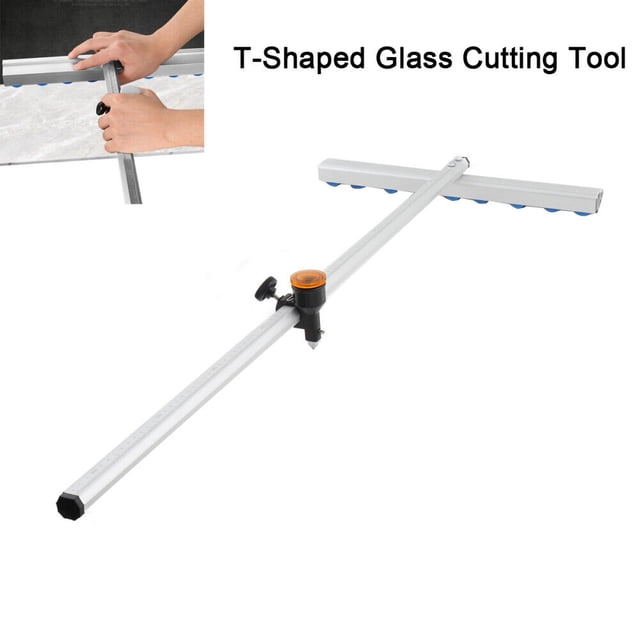 TABODD 35 inch/90cm Oil Glass T-Cutter Dual Scale High Quality Speed ...