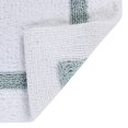 thumbnail image 5 of Better Trends - Alfombrillas De Baño 100% Algodón, Colección De Hotel, Color Blanco Y Azul, Alfombra Reversible Absorbente, Lavable A Máquina, De Secado Rápido, Ideal Para Baño, Ducha, Dormitorio, Per, 5 of 5