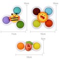 thumbnail image 2 of 3Pcs Suction Cup Spinner Toys,Baby Spinners Dimple Toy w/ Pop Fidget Function, 2 of 5