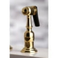 thumbnail image 4 of Kingston Brass KS3272ALBS Kitchen Faucet with Side Sprayer, Polished Brass, 4 of 5