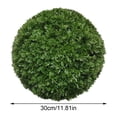 thumbnail image 2 of 11.81 Inch Artificial Boxwood Ball Topiary for Indoor Outdoor Home Garden Decoration, Faux Cypress Leaf Plant Sphere Hanging Ornament for Patio Porch Yard Decor, 2 of 6