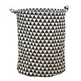 thumbnail image 3 of Stylish Patterned Linen Laundry Hamper Large Open Top Breathable Fabric For Bedroom Bathroom Durable And Easy Design, 3 of 5