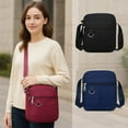 thumbnail image 2 of Waterproof Oxford Crossbody Bag for Women, Multi-Pocket Nylon Shoulder Purse with Adjustable Strap, Lightweight Anti-Theft Travel Messenger Bag(Black), 2 of 5