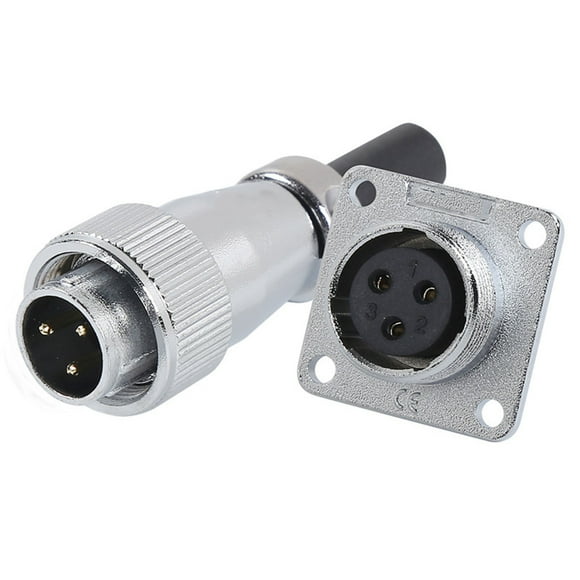 Ws16 Plug+Socket Ws16 Welding Zinc-Based Alloy Φ16Mm -40℃~85℃ 2/3/4/5/7/9/10 Pin For Cnc Machines For Computers - 3pin
