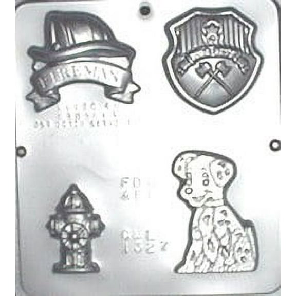 1327 Fireman Assortment Chocolate Candy Mold