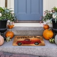 thumbnail image 3 of Guanhe Fall Doormats for Front Door, Fall Pumpkin Car Print Kitchen Welcome Mats Floor Rugs for Thanksgiving Decor 24x16Inch, Brown, 3 of 6