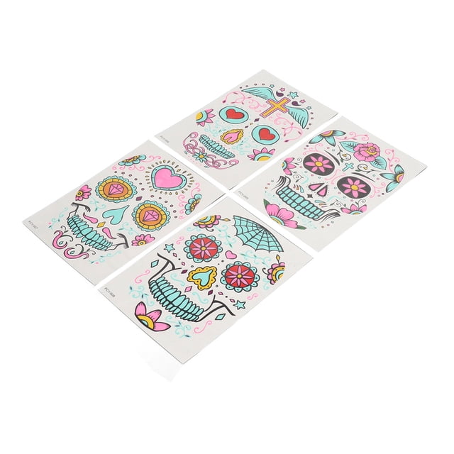 Adhesivo, 2 Colores, Eliminación Rápida, Temporal, Fácil Aplicación, 4 Piezas Para Fiesta
