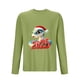 thumbnail image 2 of Blusas y camisas de manga larga con cuello redondo para hombre, deportivas, fitness, hogar, pijamas navideños estampados, camiseta de manga larga con cuello redondo, blusa de poliéster para hombre, 2 of 3