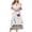 White A, variant on Plus Size Dress for Women Deep V-Neck Boho Spring Dress Loose CasualShort Sleeve Sun Dress Oversize Beach Dress Summer Solid Color
