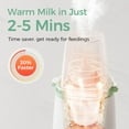 thumbnail image 5 of Momcozy Baby Bottle Warmer, 6-in-1 Smart Temperature Control, Fast Baby Food Heater, Steam Sterilizer & Momcozy Baby Wipe Warmer with Spring Design, 4 Modes Temperature, with Night Light, 5 of 12