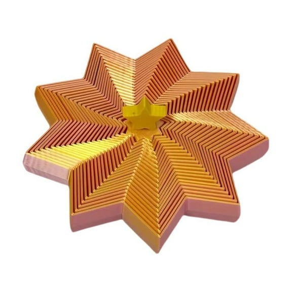 3D Printed Christmas Tree Radish Tower Telescoping And Pressable, Magical Stress-relief Holiday Decor Desk Toys For Relieving Stress