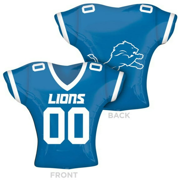 Anagram Detriot Lions Football Jersey Super Shape Foil Balloon, 26", Blue White