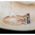thumbnail image 3 of HeartsAndYou 2ct Natural Tanzanite & Diamond Ring Accents Solitaire 100% 14k SOLID Rose Gold, 3 of 9