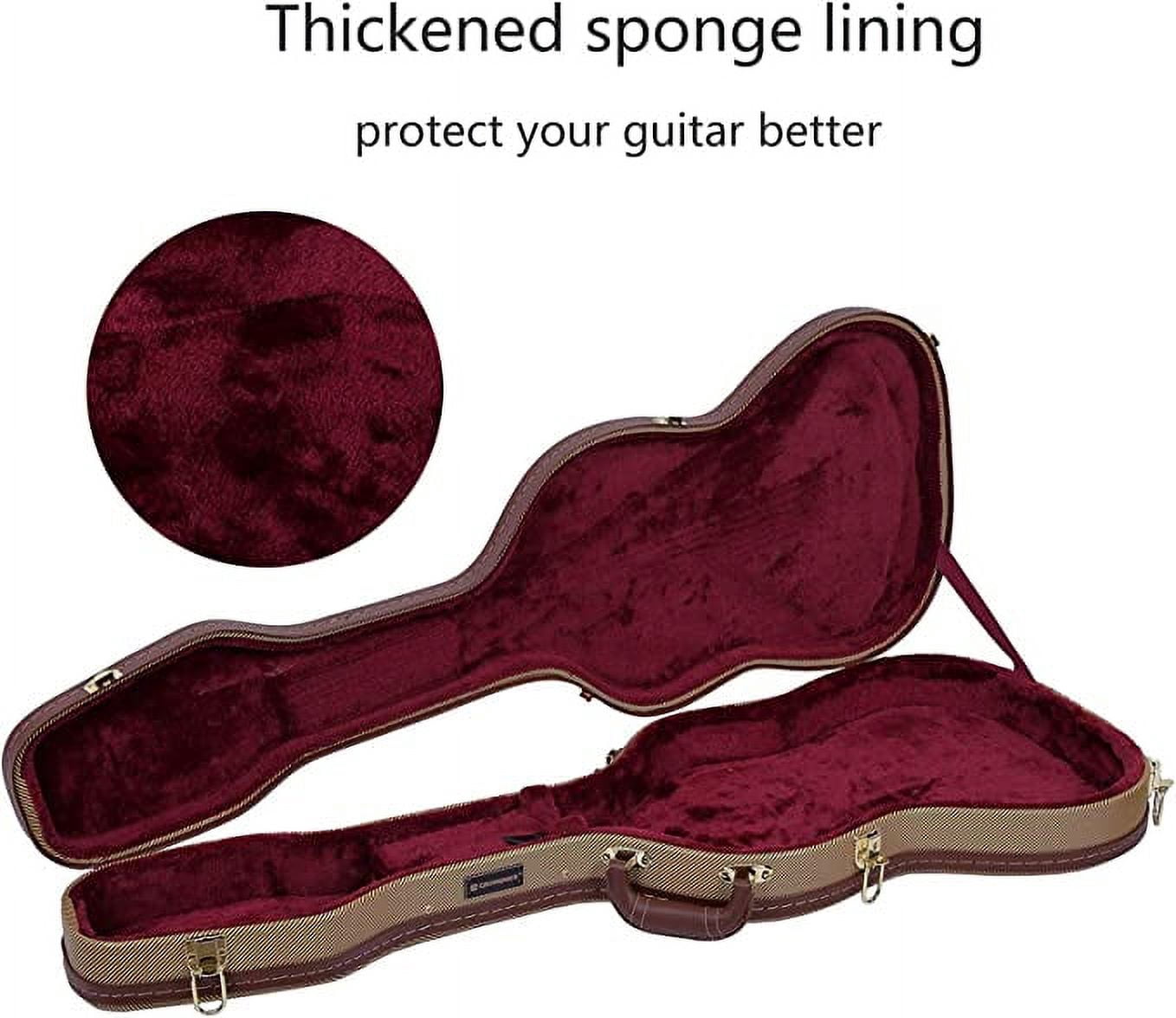 Crossrock Electric Guitar Case for Telecaster and Stratocaster Style,Vinyl Tweed