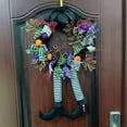 thumbnail image 6 of SSBSM Halloween Wreath Eye-catching Fadeless Faux Silk Flower Artificial Halloween Garlands Decor for Home, 6 of 8