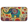 thumbnail image 2 of Qinduosi Elephant Doormat Cute Happy Elephants with Colorful Flower Love Heart Leaf Animal Plant Indoor Door Mat for Entrance Way Inside Bedroom Kitchen Non Slip Mat  19.68*39.37 in, 2 of 6