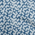 thumbnail image 1 of oneOone Cotton Jersey Navy Blue Fabric Block Craft Projects Decor Fabric Printed By The Yard 58 Inch Wide-2F, 1 of 6