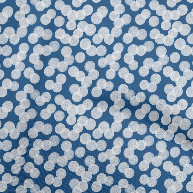 oneOone Cotton Jersey Navy Blue Fabric Block Craft Projects Decor Fabric Printed By The Yard 58 Inch Wide-2F
