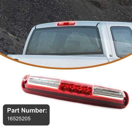 Woudy High Mount 3rd Brake Light Fits for 1999-2007 Chevy Silverado GMC Sierra Red 16525205