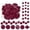 Wine, variant on Christmas Tree Ornaments Balls, 36 Pack Flocked Christmas Tree Ornaments Red Velvet Painted Hanging Balls