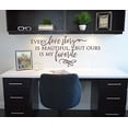 thumbnail image 3 of Every Love Story Is Beautiful Bedroom Wall Words Vinyl Decals Sticker Quotes 23x11-Inch Eggplant, 3 of 5