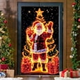 thumbnail image 1 of Decoraciones navideñas de NYlon, puerta fluorescente navideña, cubierta de puerta, fondo, adornos navideños, decoraciones navideñas para exteriores, decoraciones navideñas, decoración navideña, 1 of 6
