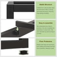 thumbnail image 4 of WYZZHY QIZUAKDF 7 Inch Full Size Bed Frame Heavy Duty Metal Platform No Box Spring Needed  Easy Assembly Noise Free  Black, 4 of 9