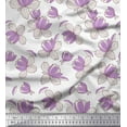 thumbnail image 1 of Soimoi Modal Satin Fabric Petals Floral Decor Fabric Printed Yard 42 Inch Wide, 1 of 1