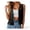 Black1, variant on Women Casual Fringe Cropped Jacket Open Front Boho Cardigan Outerwear Black XXL