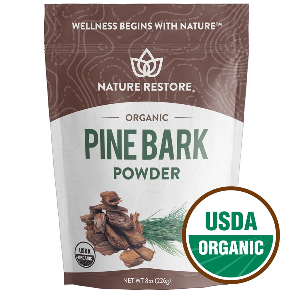 Nature Restore Organic Pine Bark Extract Powder, 8 Ounces, 95 Percent