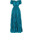 thumbnail image 1 of Zhitunemi Disfraz renacentista para mujer, vestido medieval de camisola, camisetas campesinas irlandesas debajo del vestido, 1 of 4