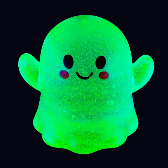2 3/4" – 3" Halloween Stretchy Ghost Maltose Squeeze Toys - 12 Pieces