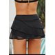 thumbnail image 2 of ABPHQTO Culotte de baño a capas negro para mujer, 2 of 5