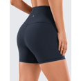 thumbnail image 2 of Shorts CRZ YOGA Sensación Desnuda Cintura Alta 4" Azul Marino Talla L, 2 of 6