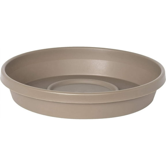 Bloem Terra Plant Saucer Tray for Planters 9-12" Pebble Stone