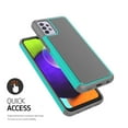 thumbnail image 4 of Takfox for Samsung A52 Case, Galaxy A52 Case, Galaxy A52 5G Case, Shockproof Hard Plastic Scratch Resistant Bumper Rubber Grip Sturdy Full Body Protective Phone Cases-Turquoise, 4 of 6