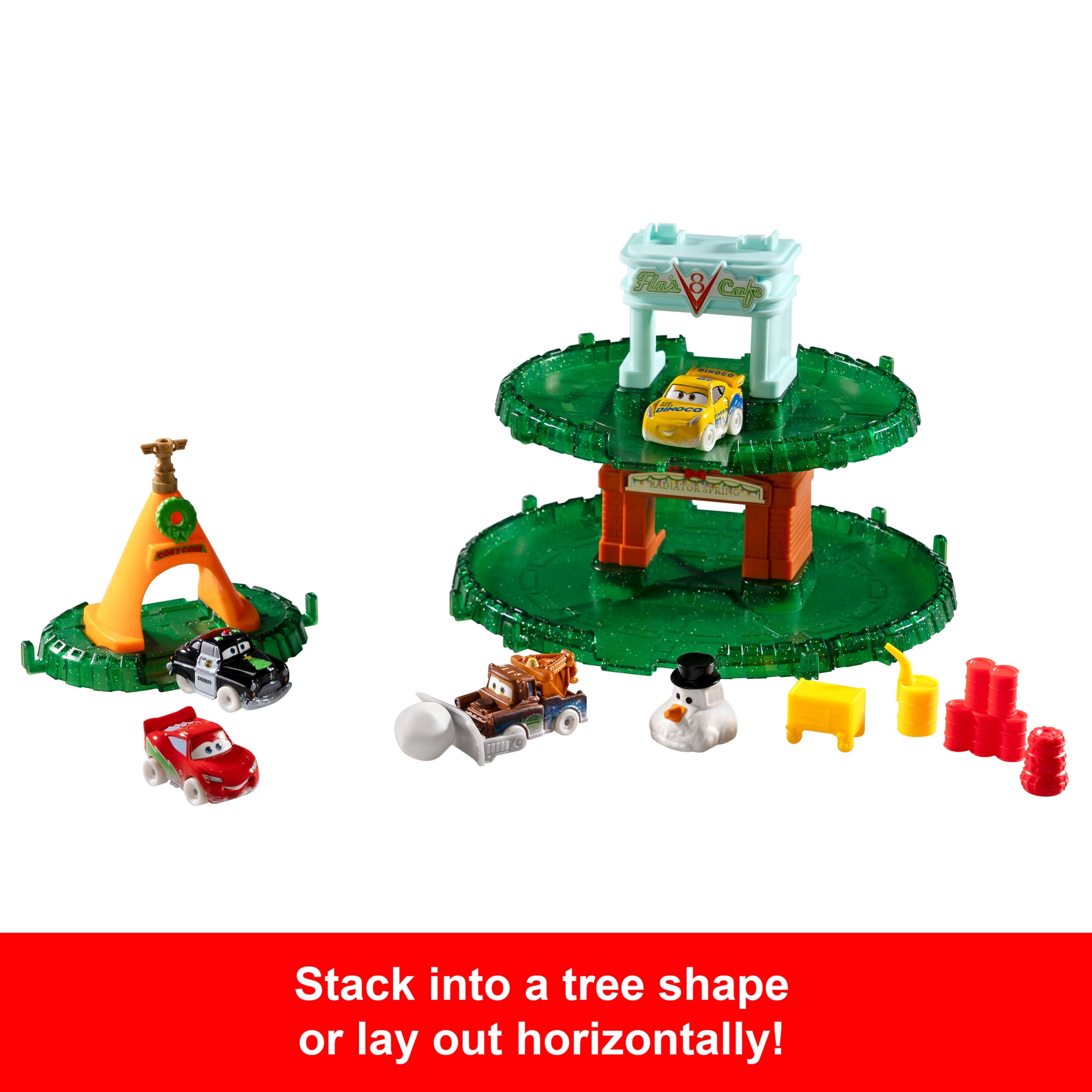 Disney Pixar Cars Minis Advent Calendar with 24 Pieces, Surprises Include 4 Mini Toy Cars