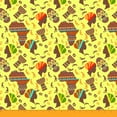 thumbnail image 1 of Soimoi 65 GSM Georgette Fabric Tribal Print 44 Inches Wide Craft Material By The Yard - Yellow, 1 of 1