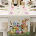 thumbnail image 2 of asddcavvf Easter Egg Bunny Table Runner Kitchen Table Decoration Table Table Cloth Table Cloth Table Pad Coffee Holiday Banquet Living Room (5) Home Home Running Table Plain Table Cloth, 2 of 7