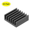 thumbnail image 1 of 14x14x6mm Aluminum Heatsink Electronics Cooler for MOS IC Chip Black 24 Pcs, 1 of 5