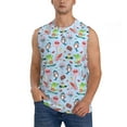 thumbnail image 2 of Picia Cartoon Animals mens Cotton Tank Undershirts , Moisture-wicking Ribbed Tanks, Lightweight Cotton Tank Undershirts-3X-Large, 2 of 8