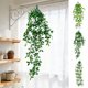 thumbnail image 1 of Plantas colgantes artificiales Hiedra falsa Enredaderas Follaje falso Paredes Habitación Balcón Patio Boda Decoración interior exterior, 1 of 6