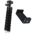 thumbnail image 2 of Acuvar 6.5" inch Flexible Tripod With Universal Mount for All iPhones, Samsung Smartphones and Many More + eCostConnection Microfiber Cloth, 2 of 5