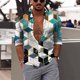 thumbnail image 1 of Camisa de hombre Camisa gráfica Geometría Impresión 3D Exterior Casual Manga larga Abotonada Ropa Diseñador de moda Casual Cómoda, 1 of 6