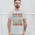 thumbnail image 3 of Tee Hunt May Your Sweaters Be Ugly and Bright T-Shirt Christmas Snowmen Men's Tee, Ash Gray, Large, 3 of 5